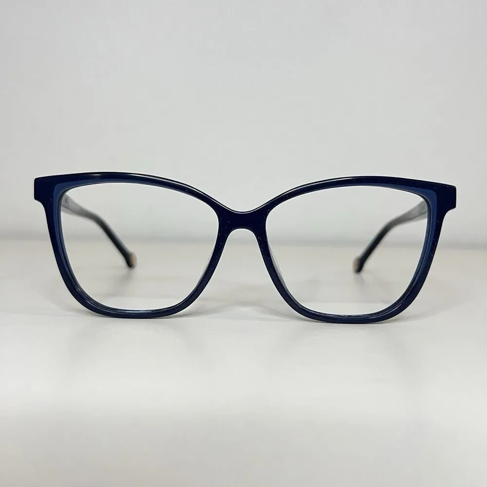 Carolina Herrera Eyeglasses Frame Only, VHE877V COL. 0991 54-14-135 Plastic Blue